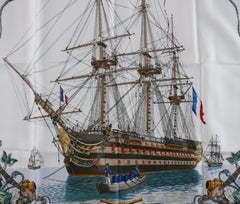 HERMES Vintage Carre Scarf L'Ocean by Philippe Ledoux