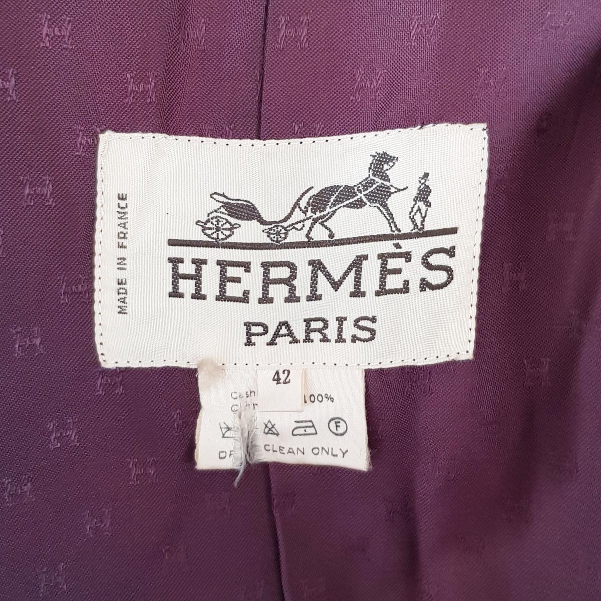 Hermès Vintage Cashmere Coat FR42 IT46 1