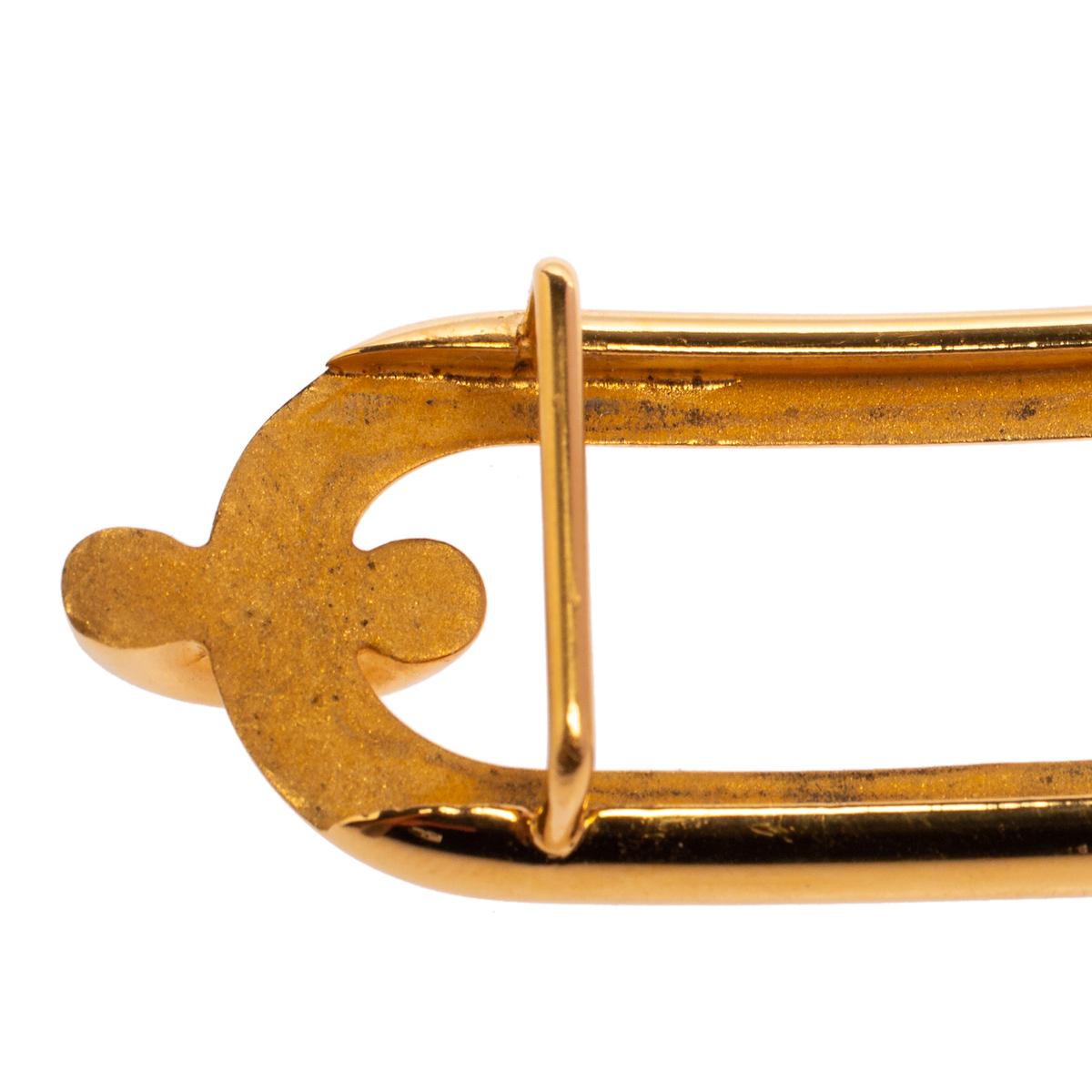 Hermès Vintage Chaine d’Ancre Gold Plated Buckle 2