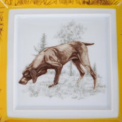 Cendrier en porcelaine de Limoges Allemand Hermès vintage, neuf avec boîte