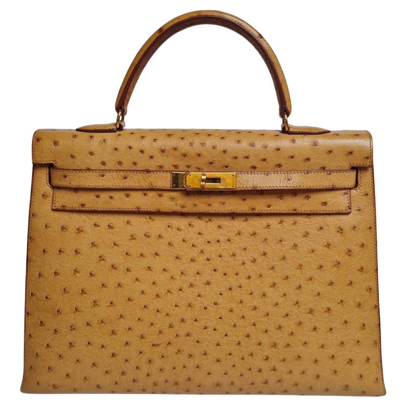 Vanille Ostrich Birkin 30 Gold Hardware, 2017, Handbags & Accessories, 2023