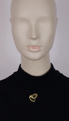 HERMES Vintage Christmas Tree & Hunting Horn Pin Brooch, 1996