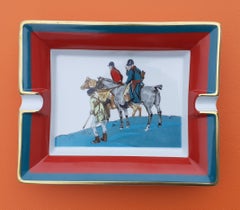 Hermès Vintage Cigar Ashtray Change Tray Hunting With Hounds in Porcelain