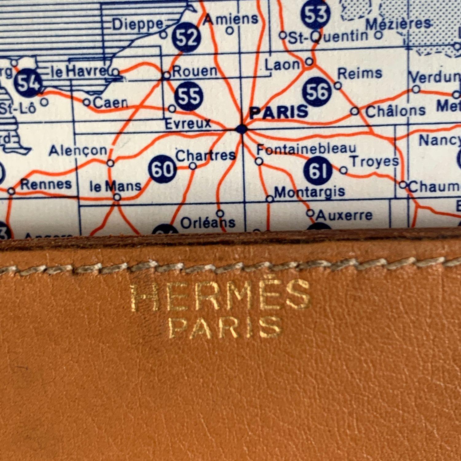 Hermes Vintage Circa 1959 Collectors Michelin Travel Map Case Holder 8