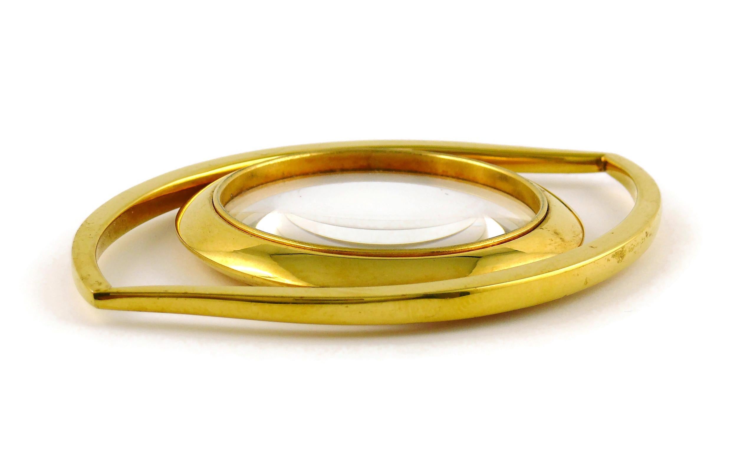 Women's or Men's Hermes Vintage Cleopatra Eye Desk Magnifying Glass Paperweight
