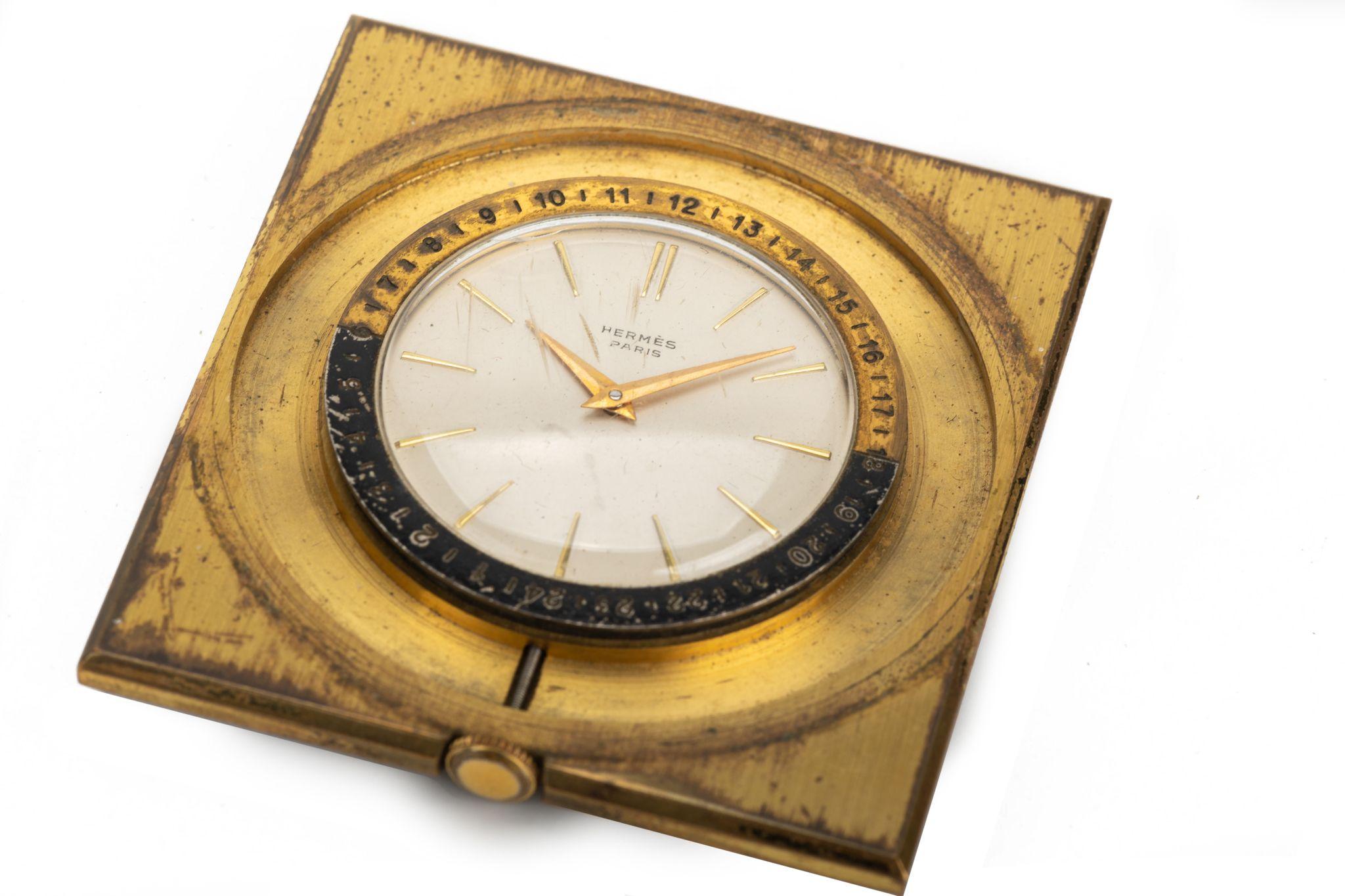 Hermès Vintage Clock With Box Excellent état - En vente à West Hollywood, CA