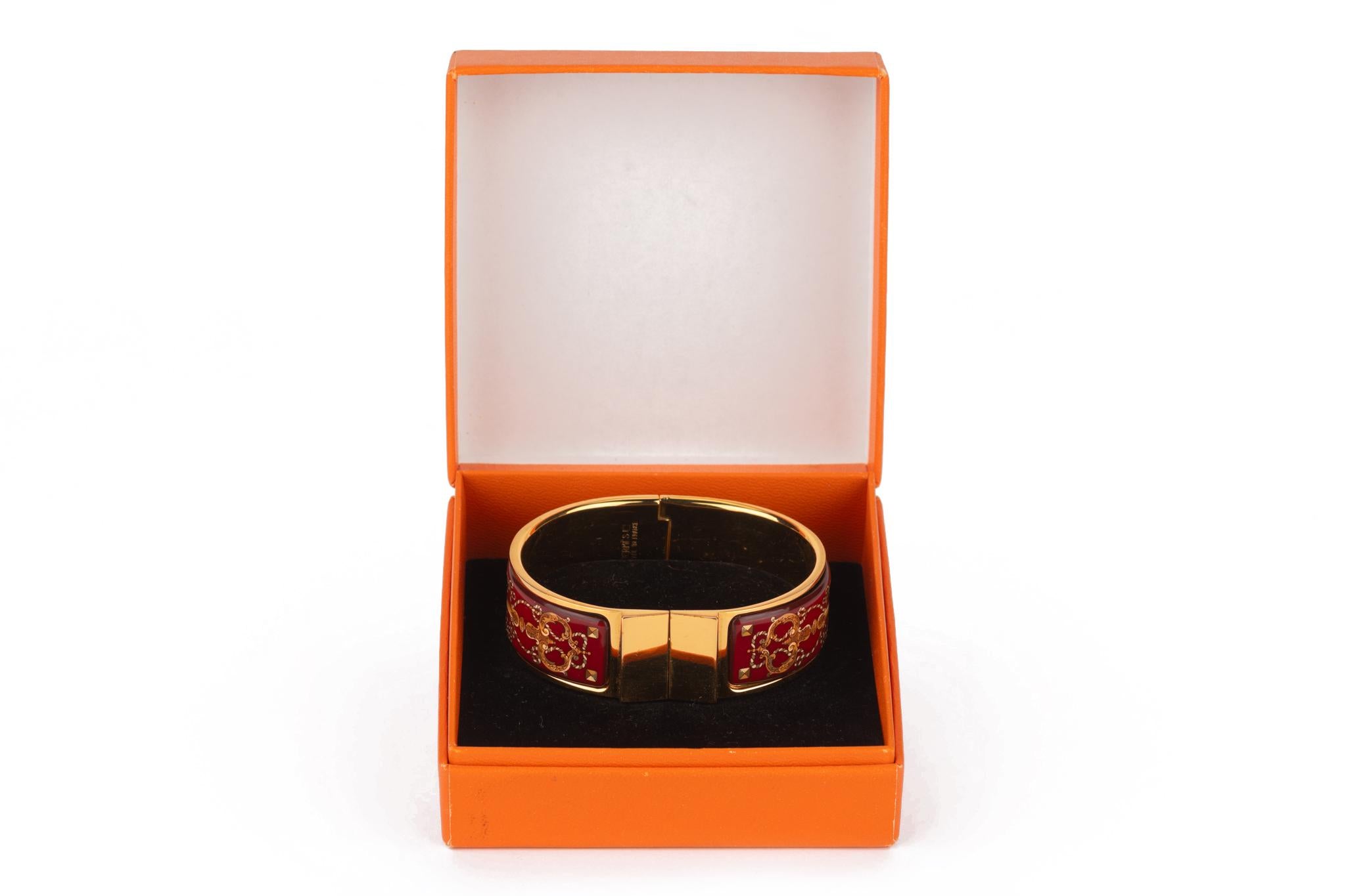 Hermès Vintage Cloisonnè Bangle Bracelet 1