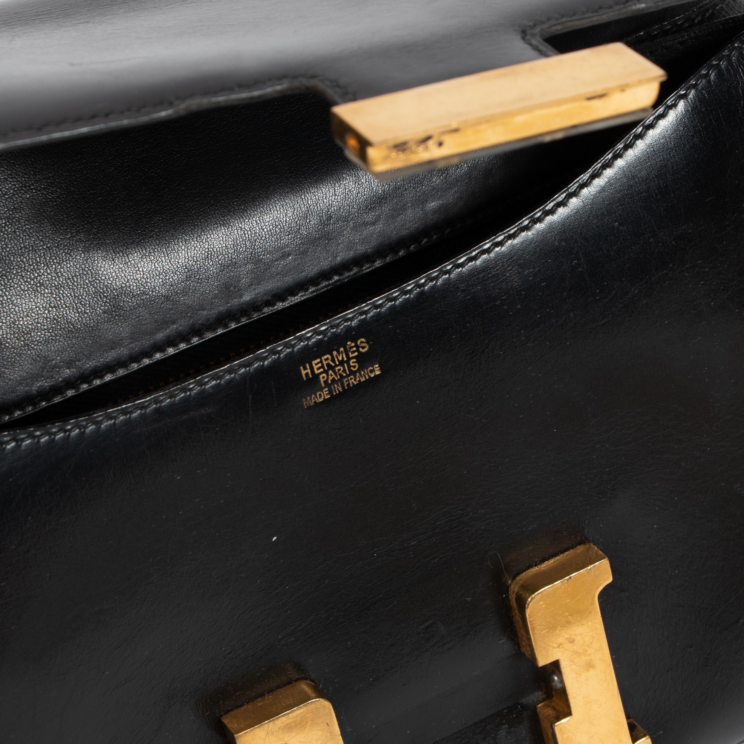 Hermès Vintage Constance 23 Black Box Gold Hardware

In 1967, the Executive Chairman of Hermès, Jean-Louis Dumas, asked a designer to create a bag for Hermès. The young woman, who was pregnant at the time, naturally named the bag after her new
