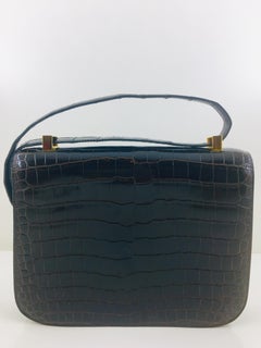 Hermes vintage Constance 23 in brown crocodile