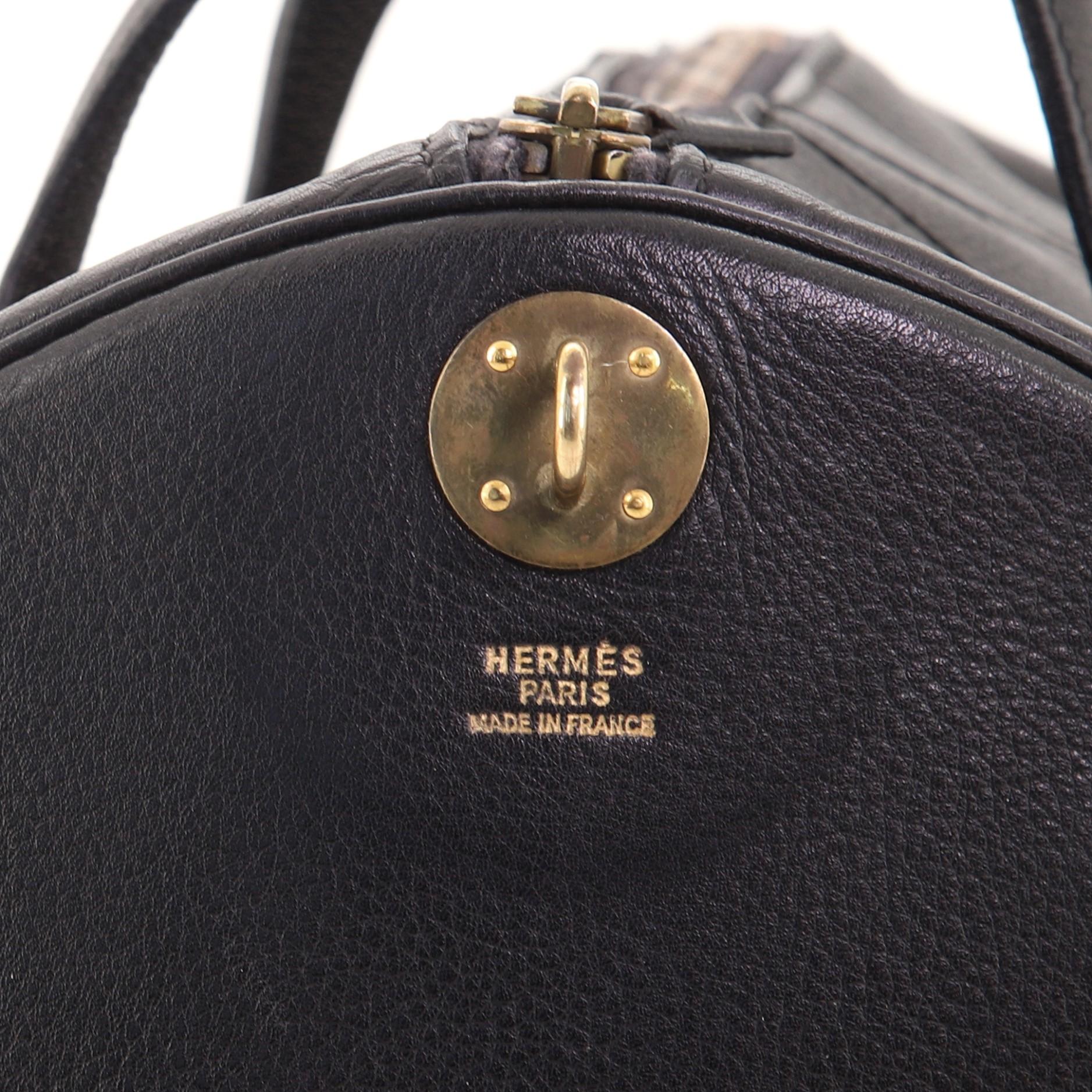 Hermes Vintage Convertible Boston Tasche Leder 6