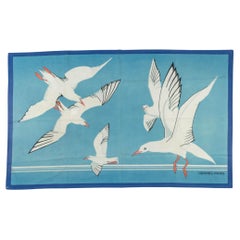 Hermès Vintage Cotton Seagulls Sarongs