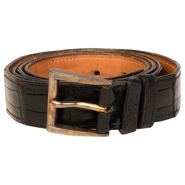 Vintage Crocodile Belt in Oryx Vintage main image 0