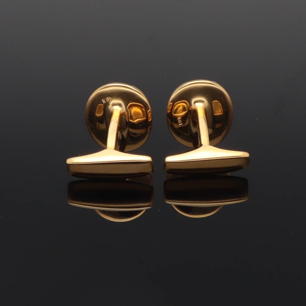 HERMES Gemelos Vintage PARIPA Oro Amarillo 18K en venta 6