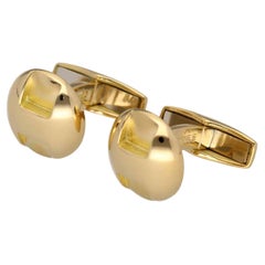 HERMES Vintage Cufflinks PARIPA 18K Yellow Gold