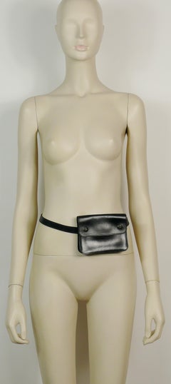 Hermes Vintage Dark Navy Blue Pochette Fanny Pack