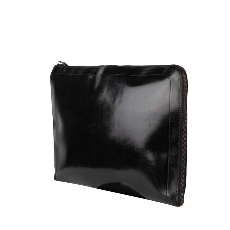 Hermès vintage Document Holder in black calfskin ! at 1stDibs hermes