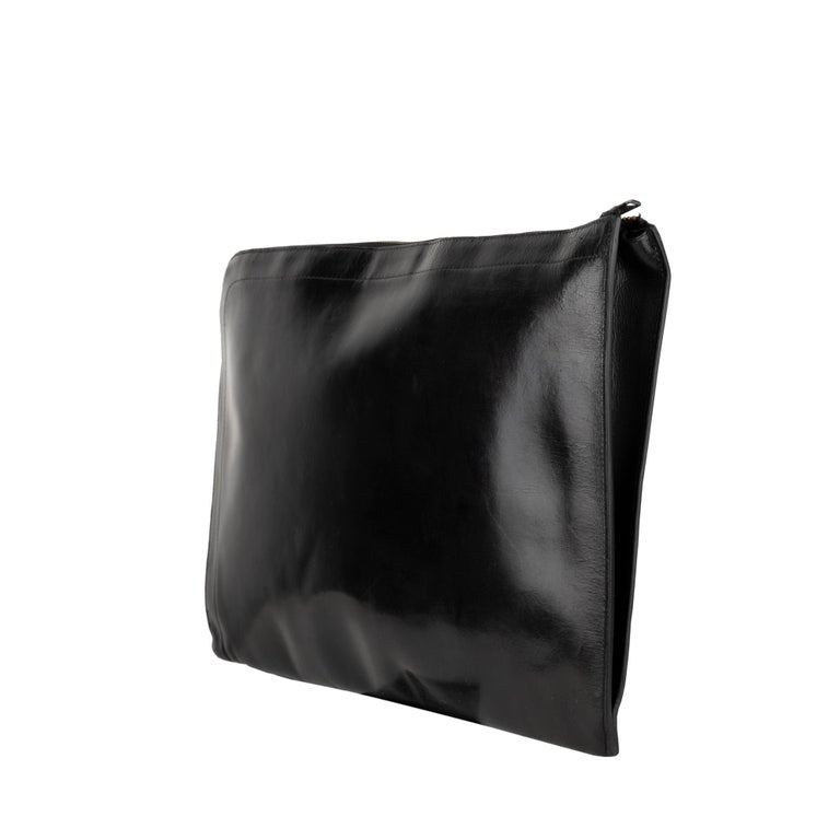 Hermès vintage Document Holder in black calfskin ! at 1stDibs hermes