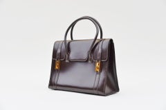 Hermes Vintage Drag Bag Brown Box Leather