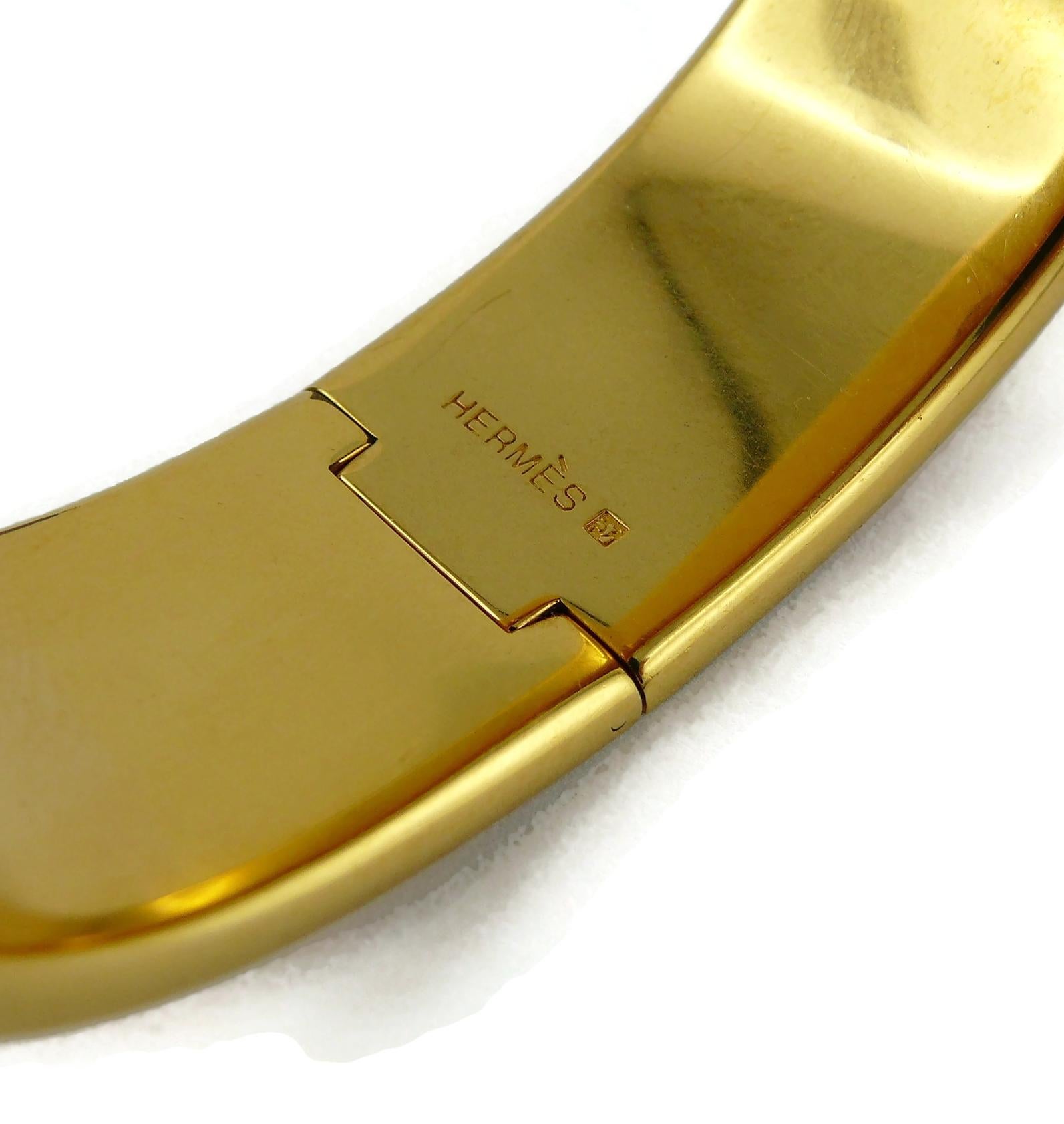 Hermes Vintage Enamel Flacons Loquet Bracelet 4