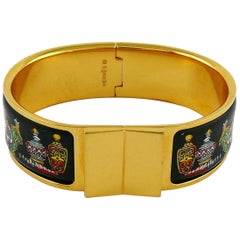 Hermes Vintage Enamel Flacons Loquet Bracelet
