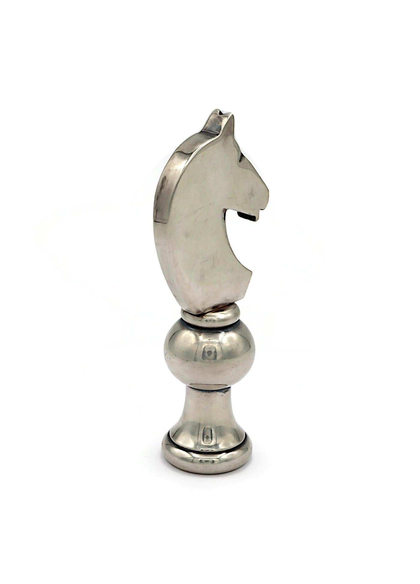 Gray HERMES Vintage Equestrian Bottle Opener Paper Weight For Sale