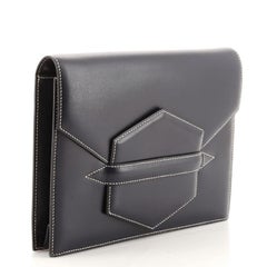 Hermes Vintage Faco Clutch Leather