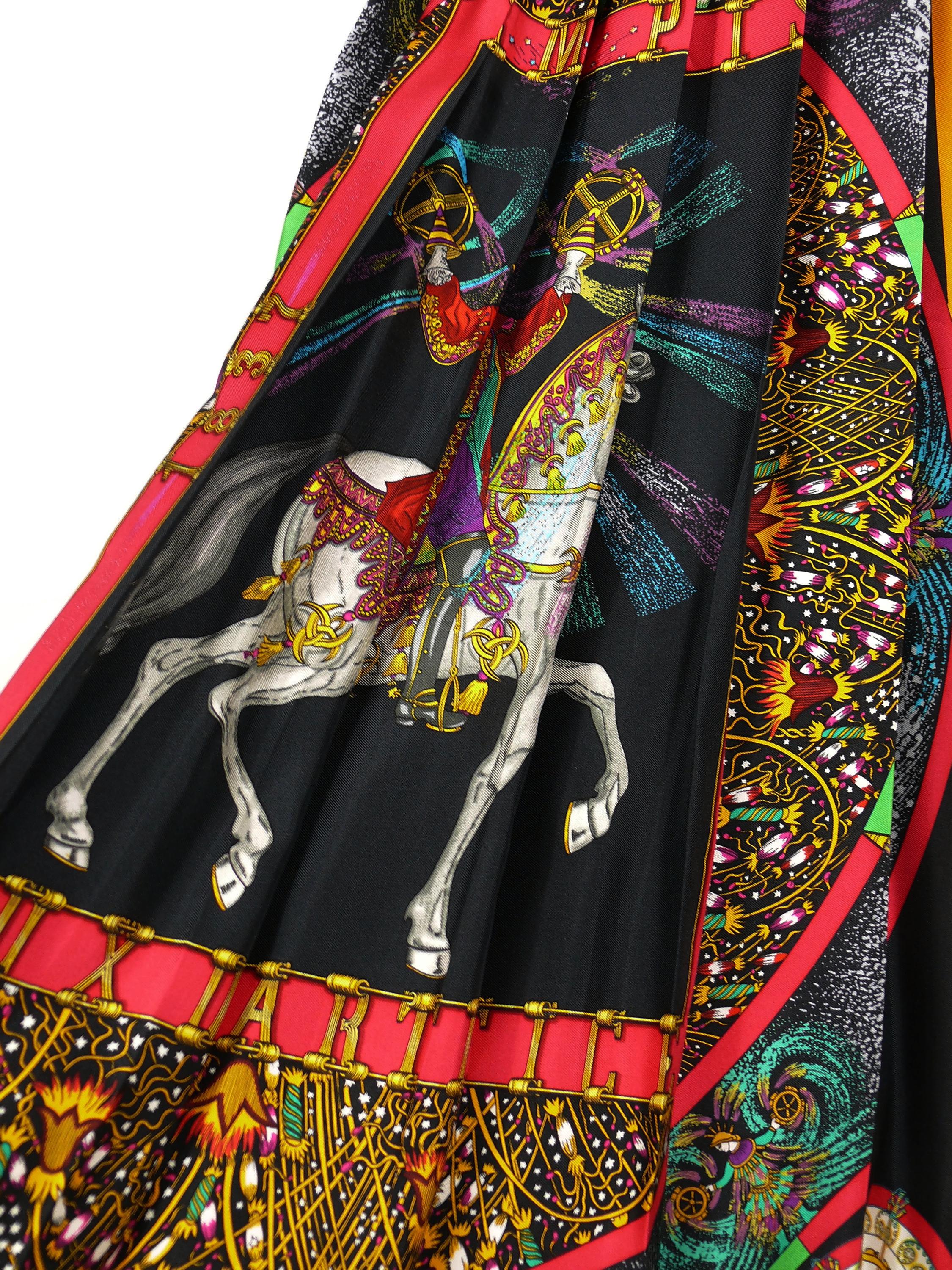 hermes silk skirt