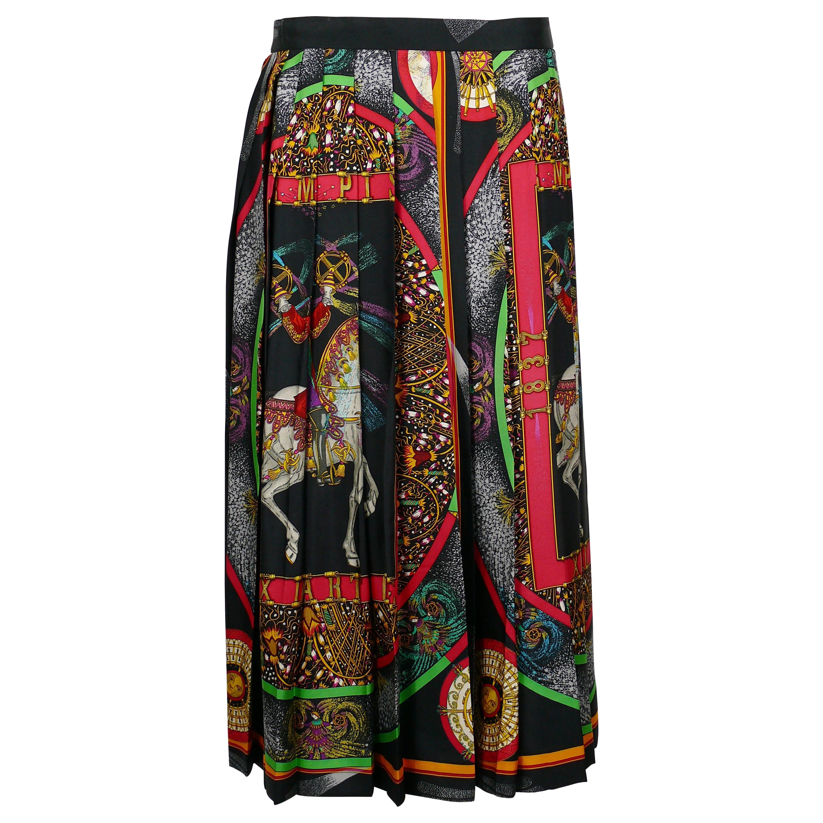 Hermes Vintage Feux d'Artifice 150th Anniversary Pleated Hermes Vintage Feux d'Artifice 150th Anniversary Pleated