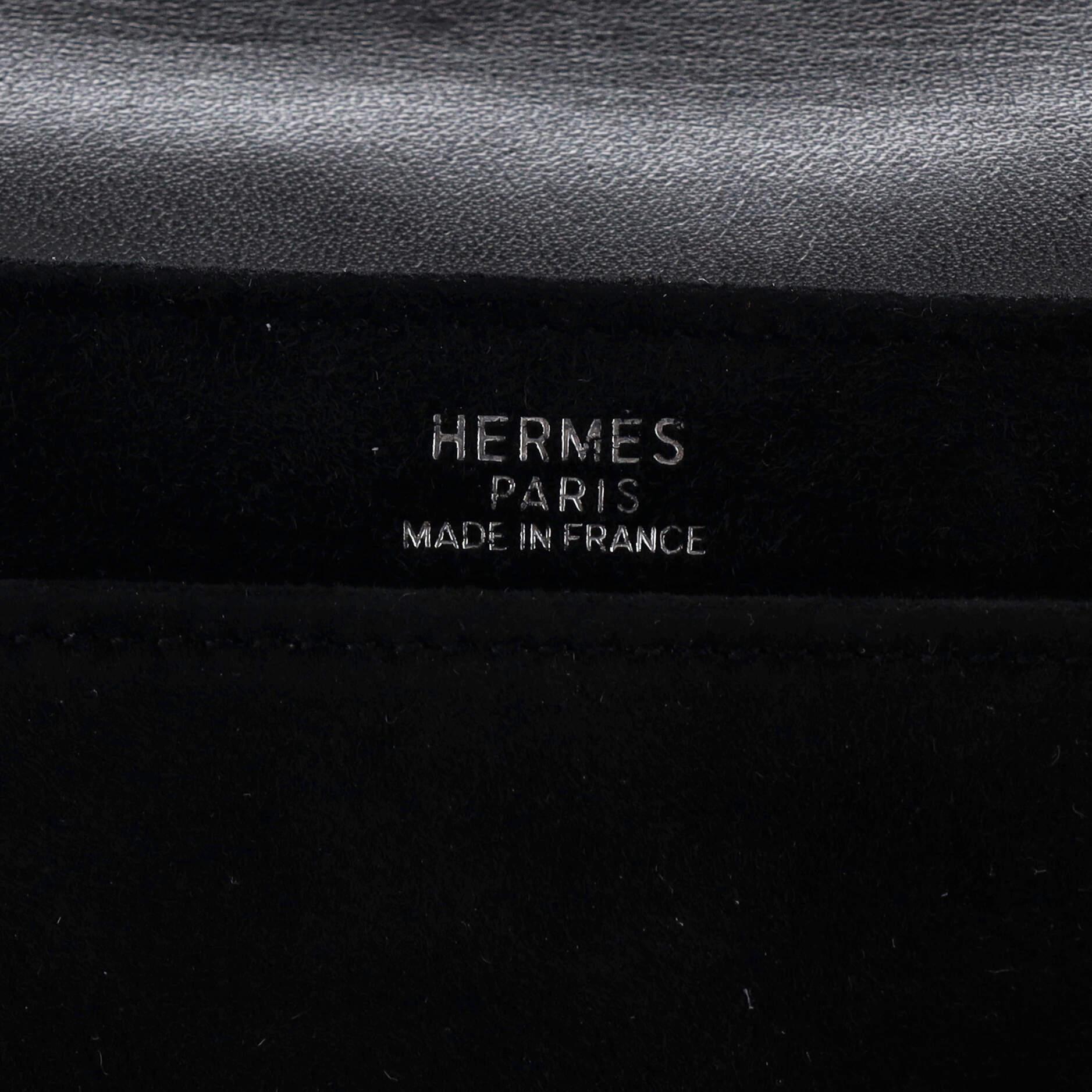 Hermes  Vintage Flap Clutch Doblis Suede 4