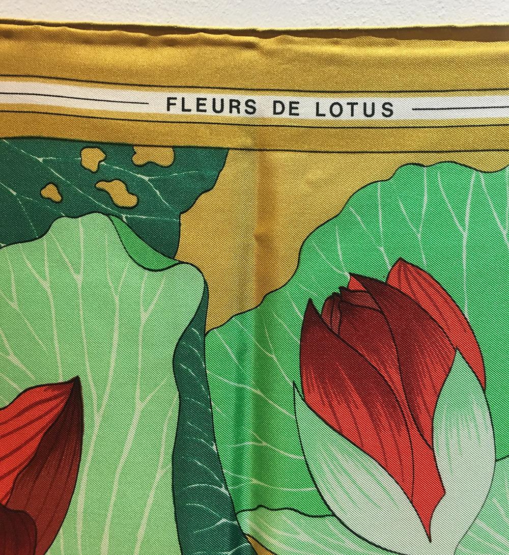 hermes lotus scarf