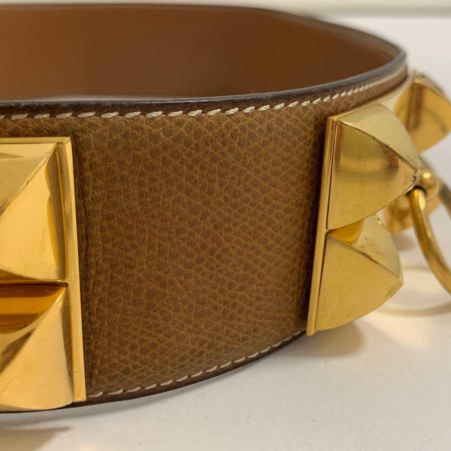 HERMES Vintage Gold Dog Necklace Belt 3