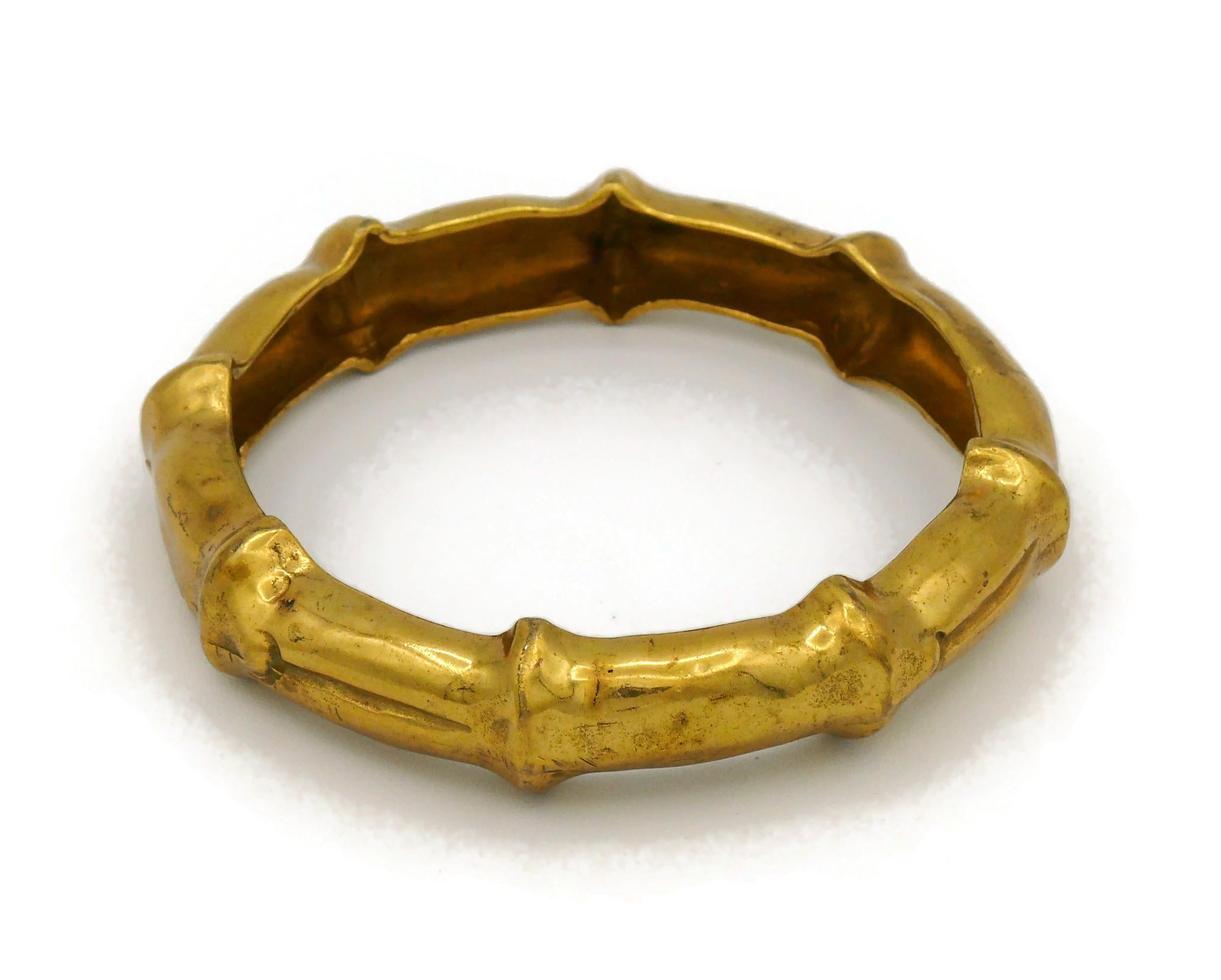 gold bamboo bracelet