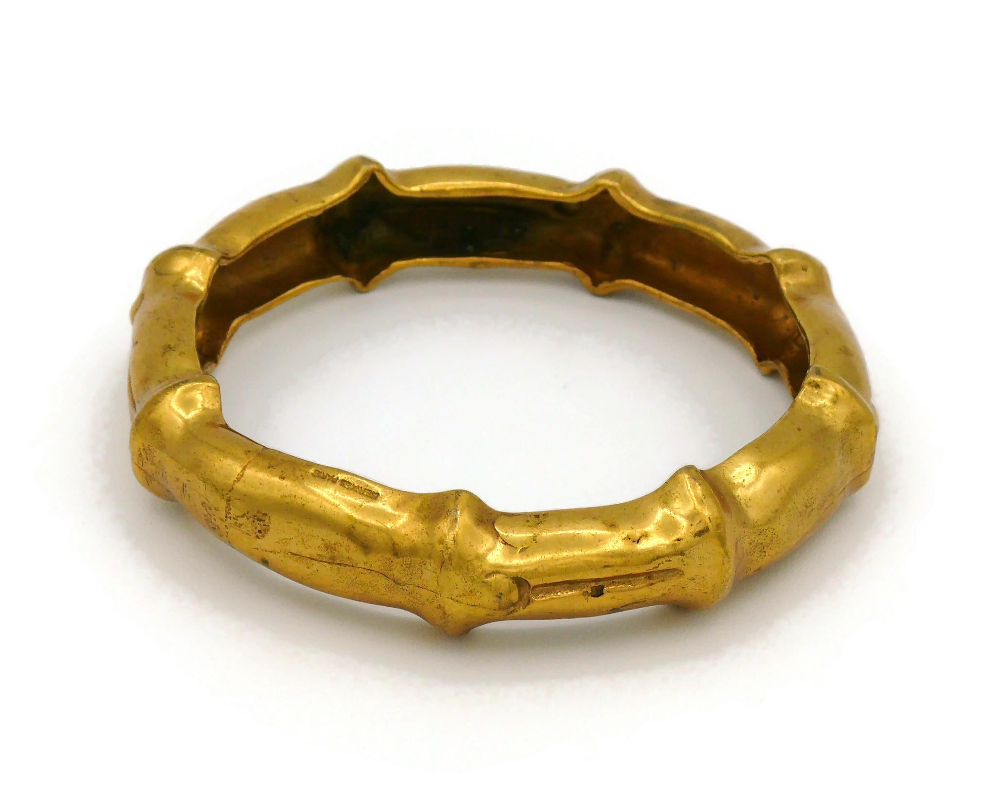 vintage gold bamboo bracelet