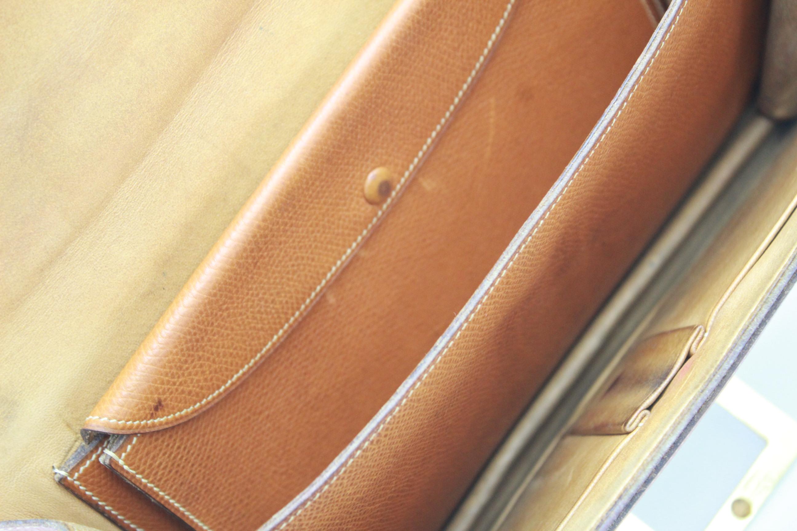 Hermes Vintage Grained Leather Handbag 2