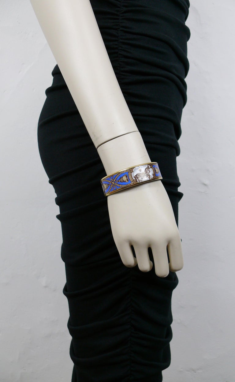 Hermes Vintage Grand Apparat Enamel Bracelet at 1stDibs hermes