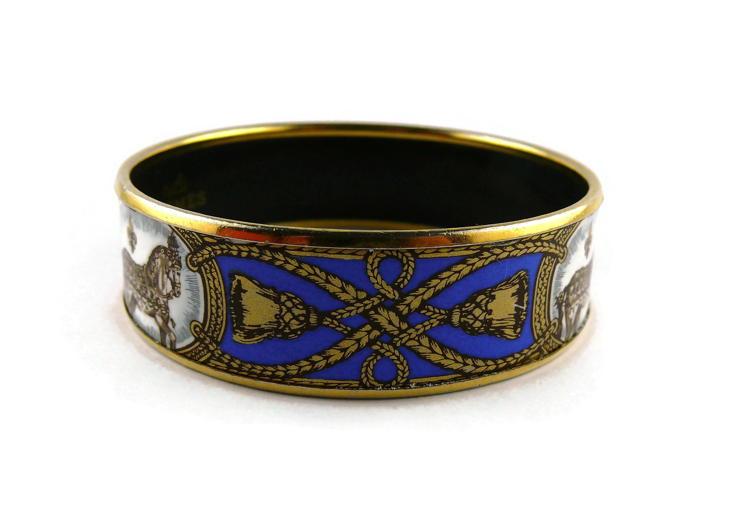 Hermes Vintage Grand Apparat Enamel Bracelet In Fair Condition In Nice, FR