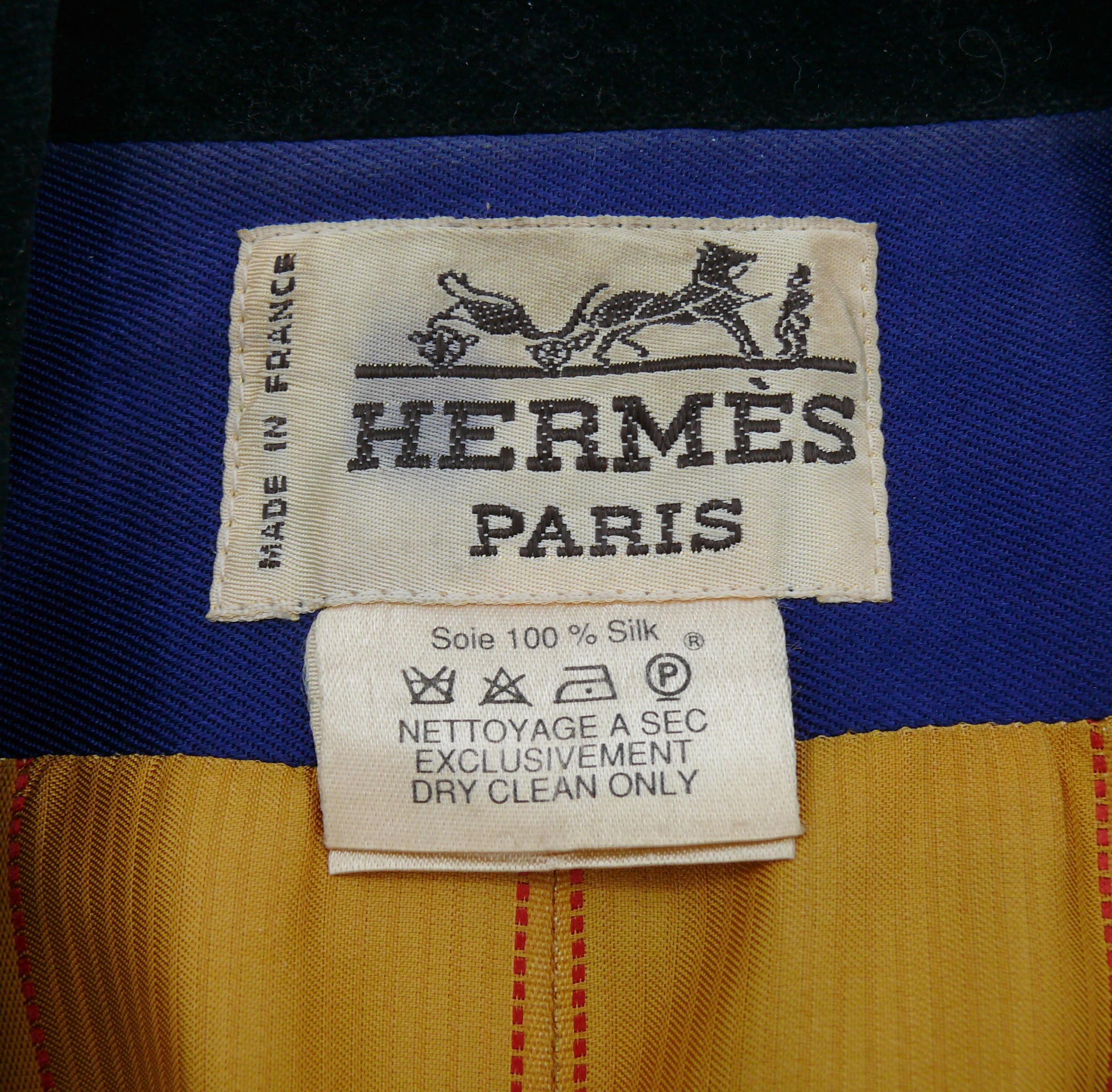 HERMES Vintage Grand Cortege à Moscou Silk Jacket  For Sale 8