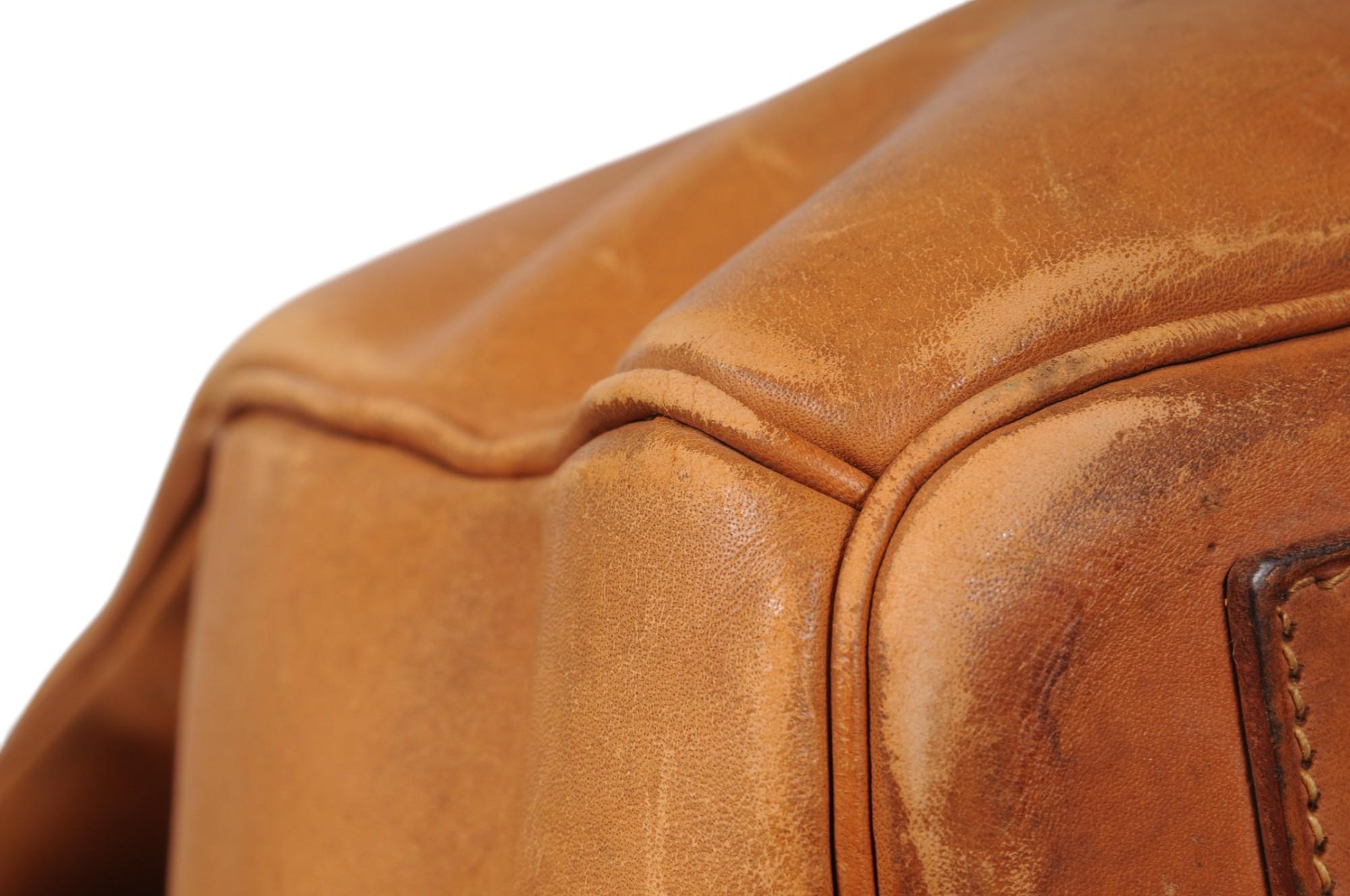 Hermes Vintage Haut à Courroies Hac 50 Birkin Natural Tan Brass Hardware Travel en vente 10