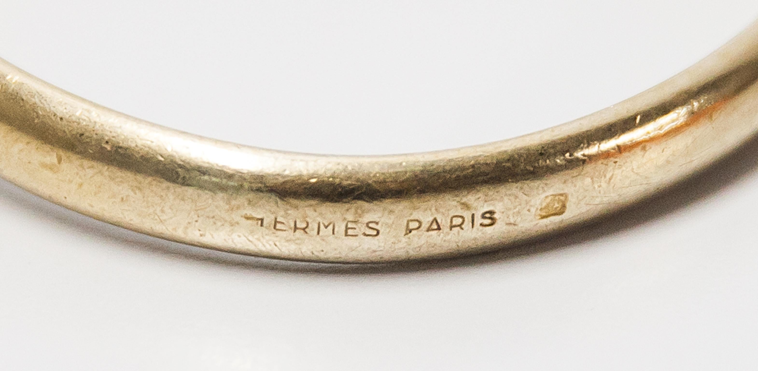 Hermès Vintage Pferdekopf-Armband signiert (Französisch)