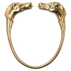 Hermès Vintage Horse Head Bracelet Signed