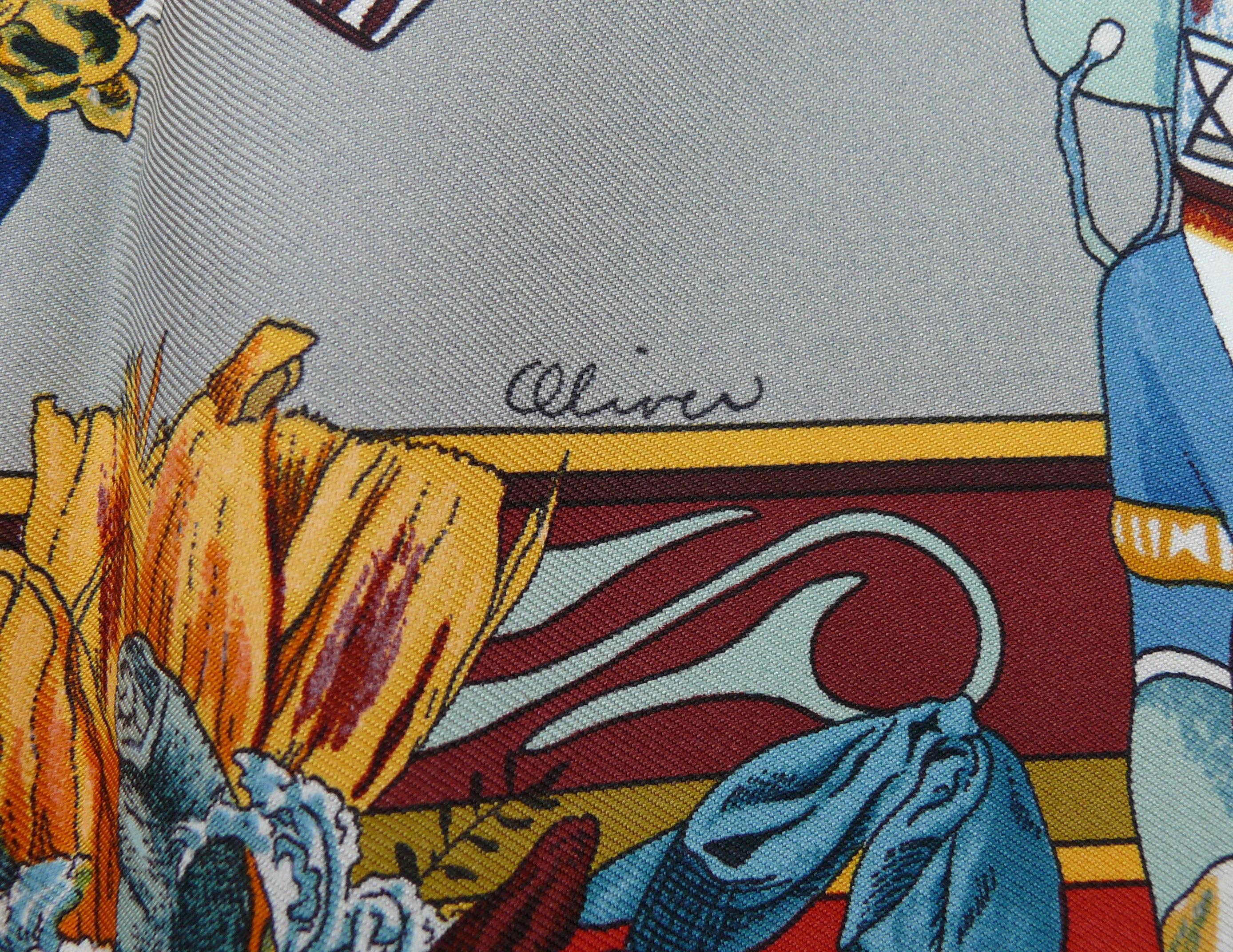 Foulard vintage emblématique Kachinas de Kermit Oliver en vente 1