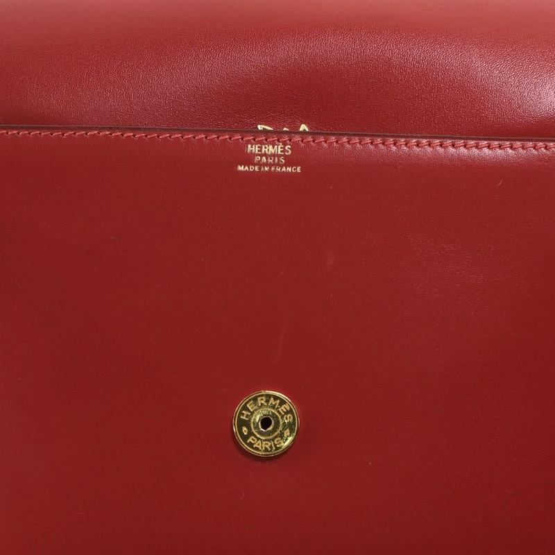 Hermes Vintage Ilio Top Handle Bag Box Calf In Good Condition In NY, NY