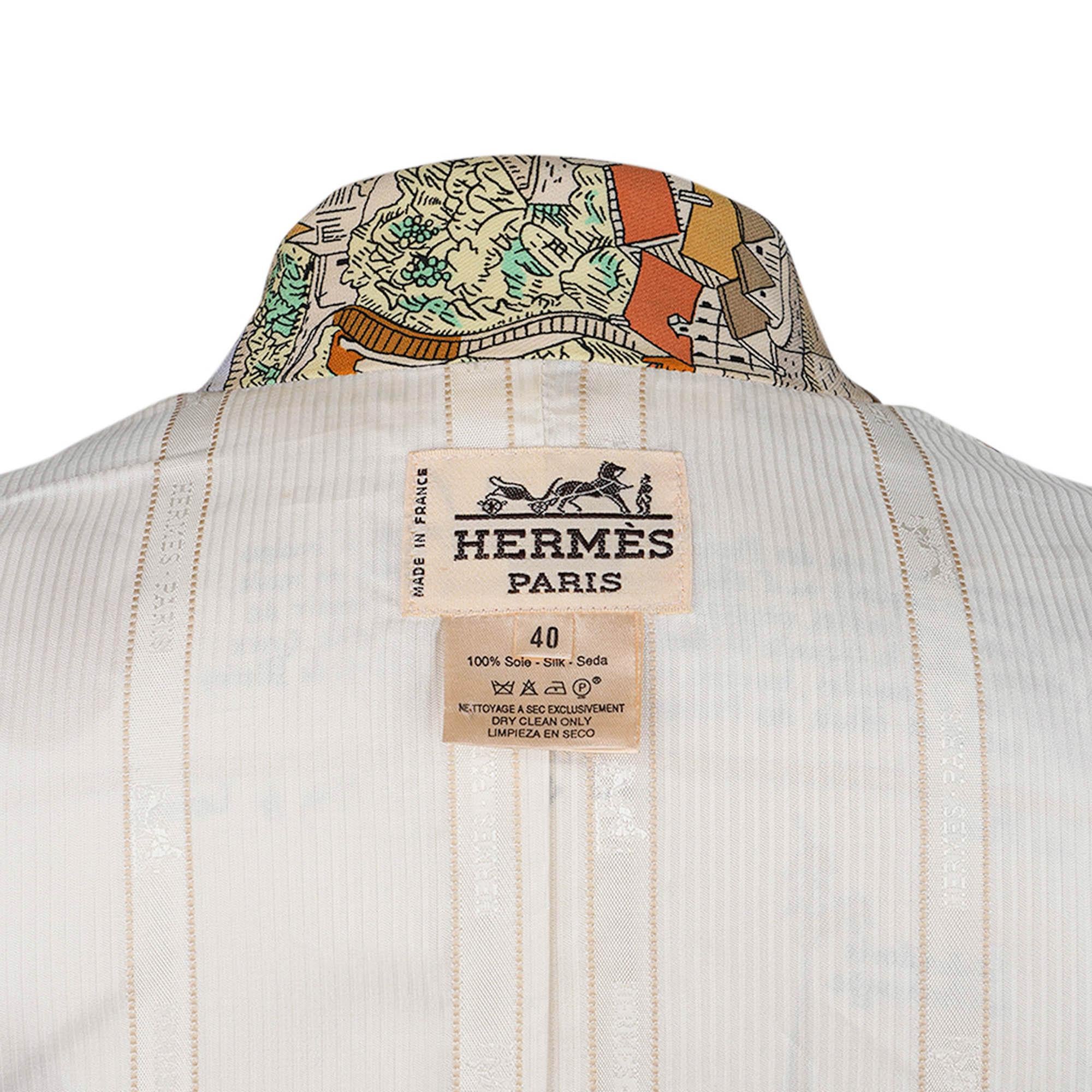 Hermes Vintage Jacket Mont Saint Michel Blazer 40 12