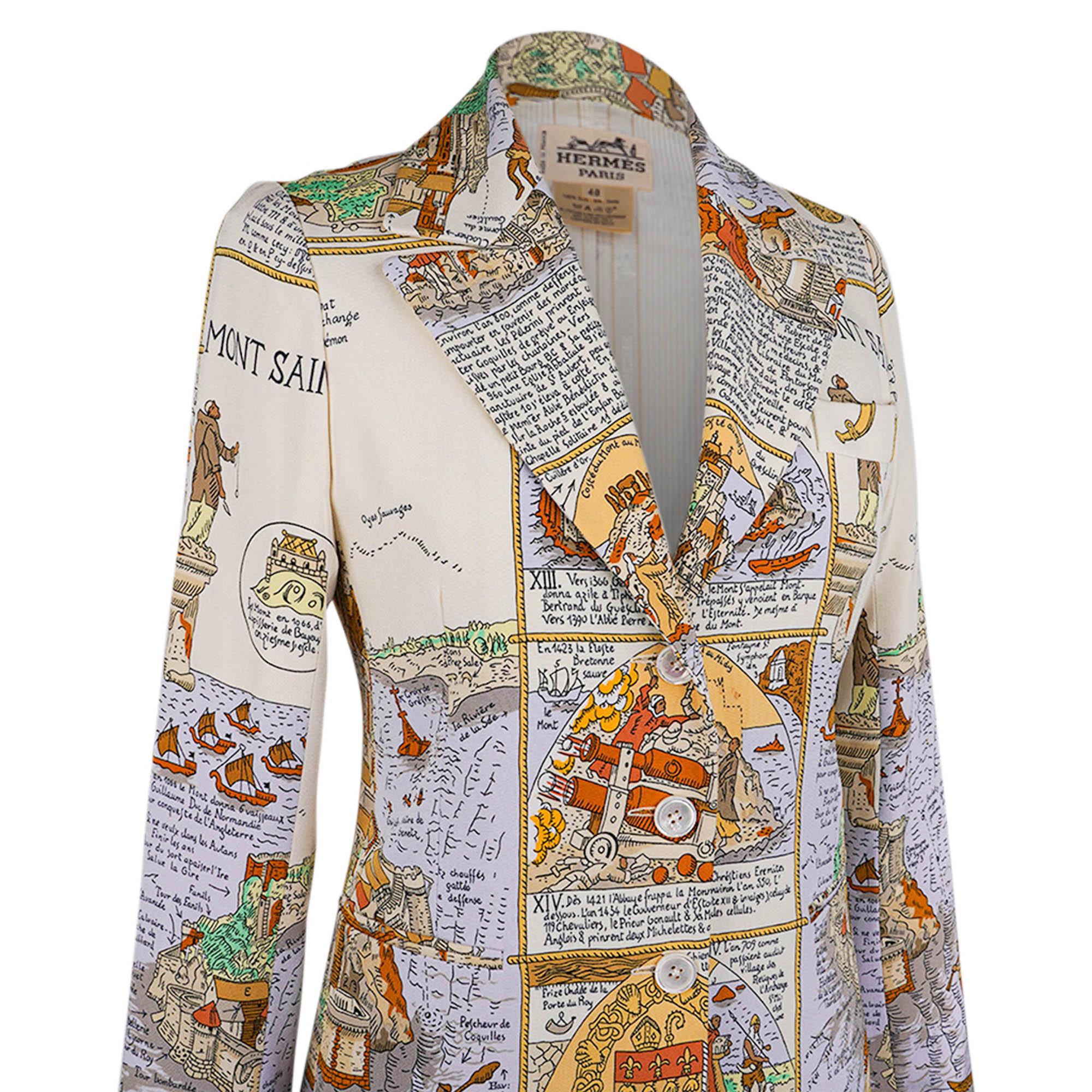 Hermes Vintage Jacket Mont Saint Michel Blazer 40 3