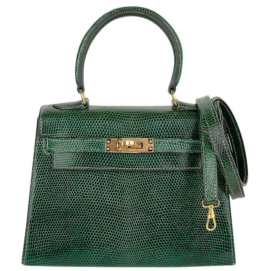 Hermes Limited Edition Verso Mini Kelly 20 Sellier Bag Vert Rousseau & –  Mightychic