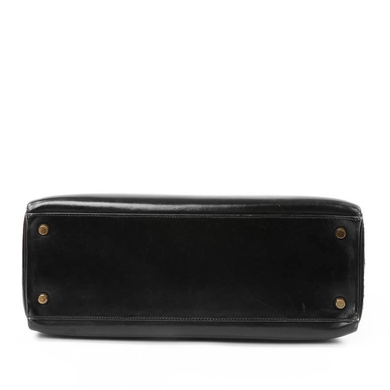 Hermès - Kelly 32cm - Vintage - Black Box Leather - Pre-Loved