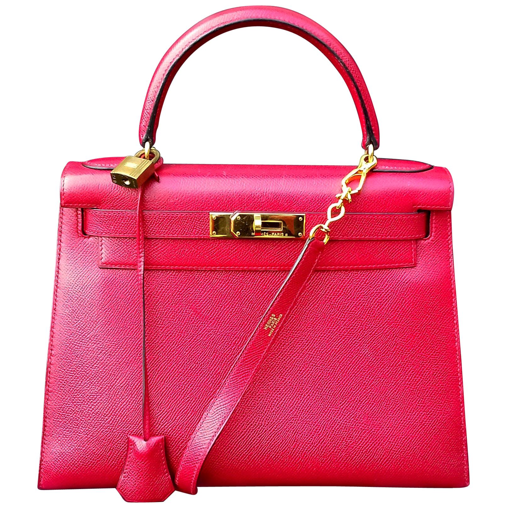 Hermes 1993 Kelly Sport GM Rouge Vif Courchevel – AMORE Vintage Tokyo