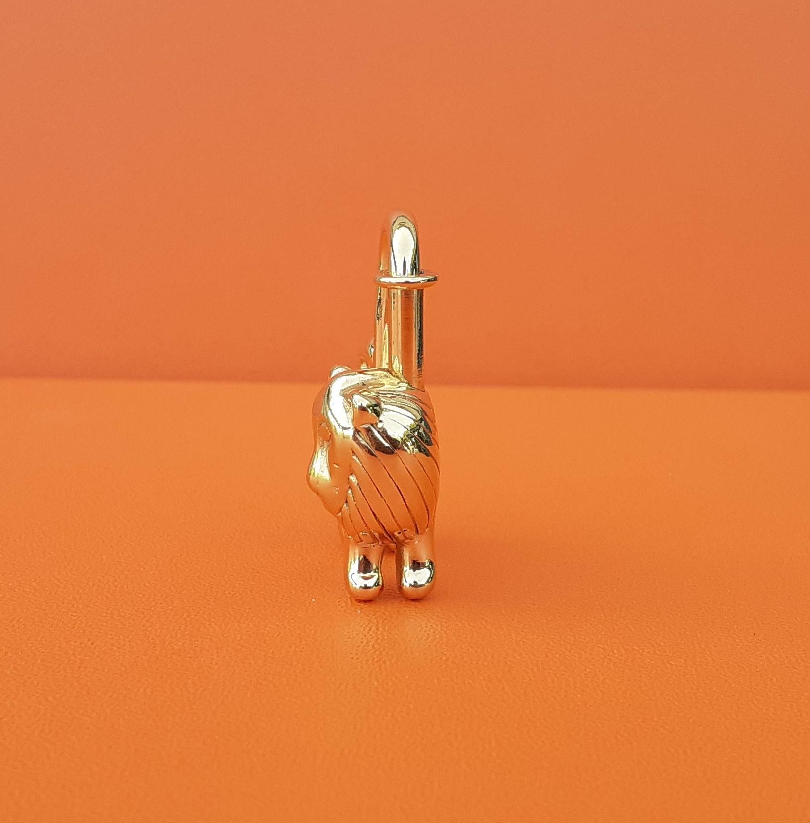 Hermès Vintage Kelly Charm Lock Lion Shape For Year of Africa 1997 Special Issue 1