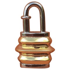 Hermès Vintage Lantern Lock Cadenas Kelly Bag Charm Limited Edition 1991