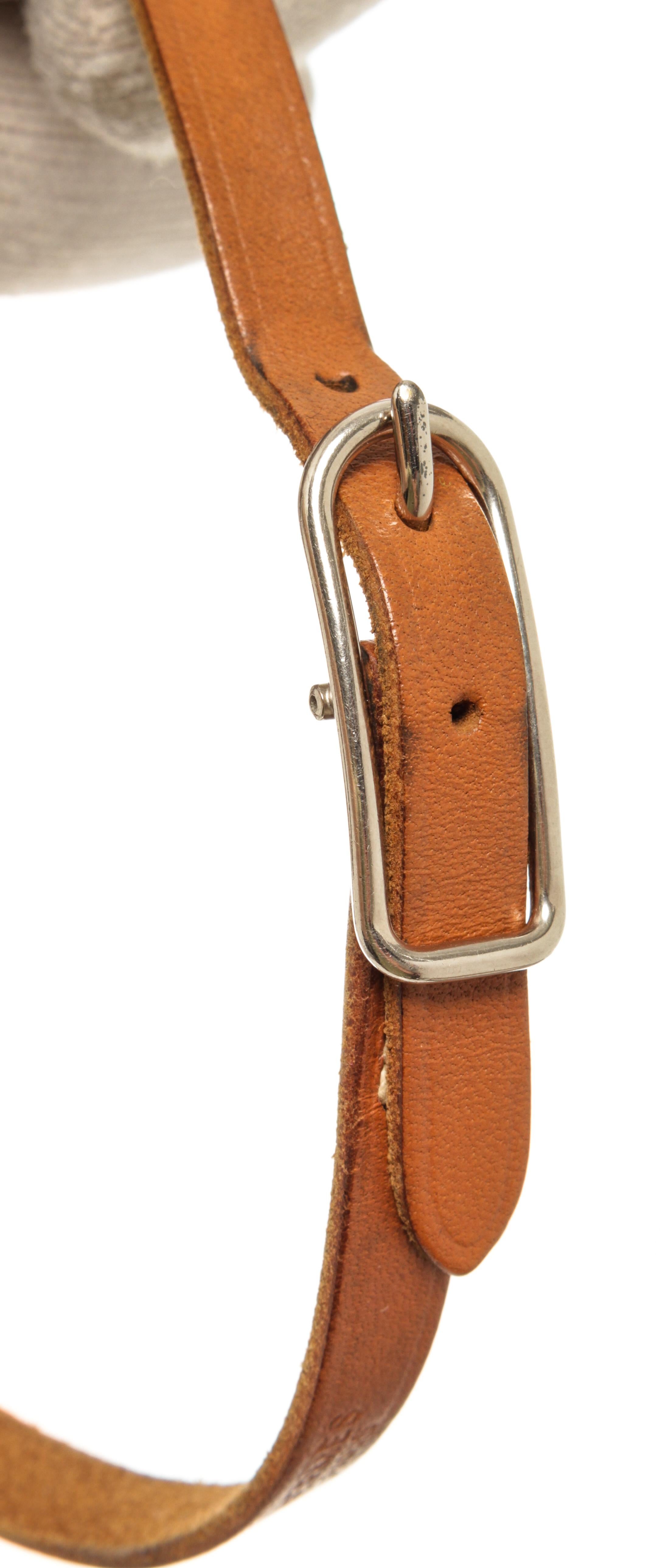 Women's Hermes Vintage Leather Wrap Bracelet